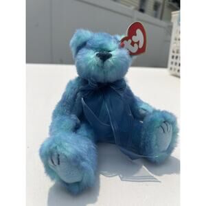 Beanie Baby AZURE the Blue Bear Vintage TY The Attic Treasures Collection W/ Tag